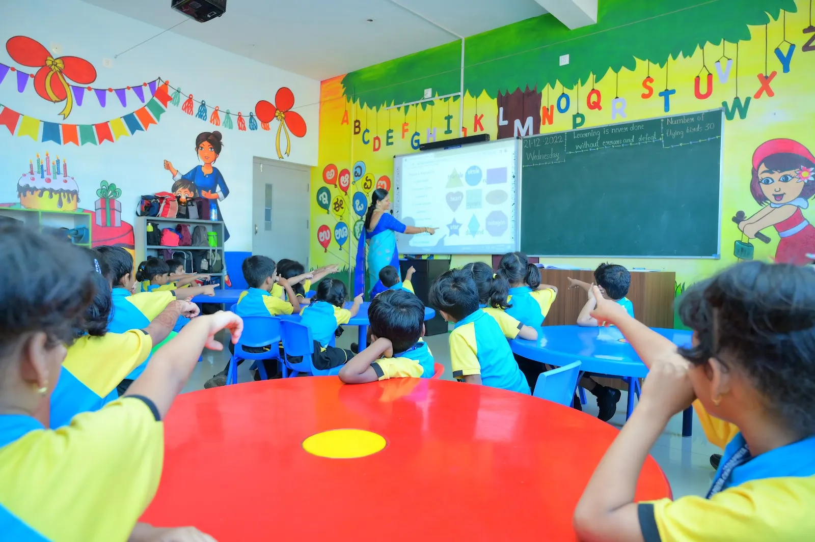 Learning in progress at Janapriya Central School.