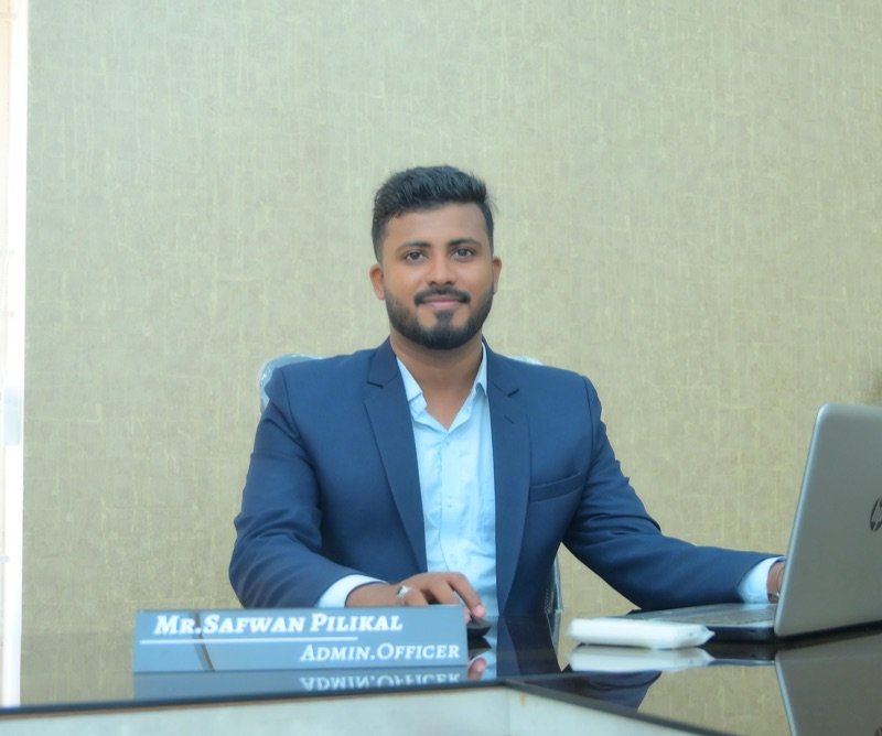 Portrait of Mr. Safwan Pilikal, Administrative Officer